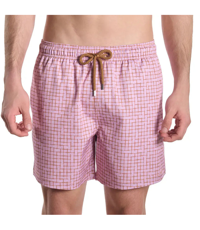 Men’s Premium Compression-Lined Hybrid Shorts – Pixel Break - Rosetide