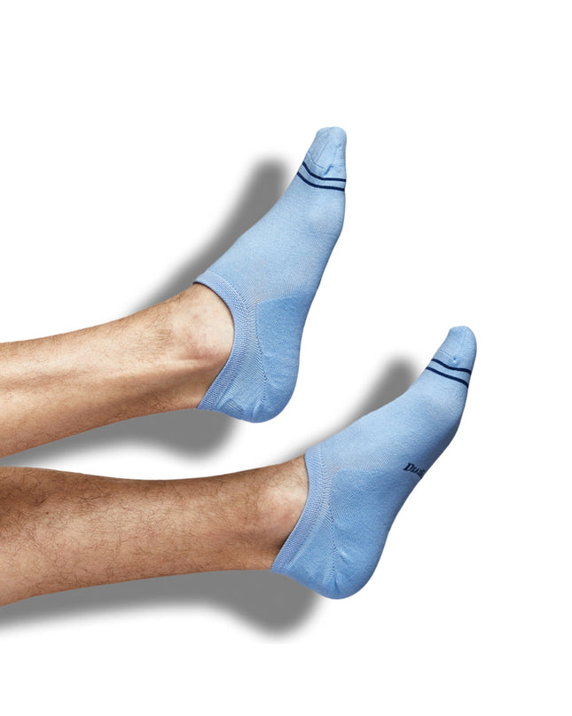 Powder Blue No-Show Socks