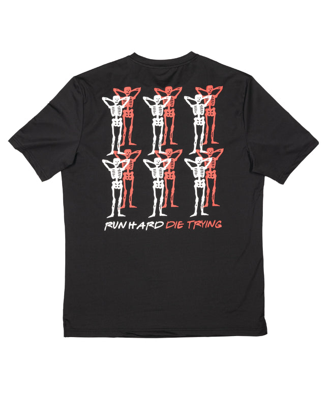 PACE PARTNERS RUN TEE, UNISEX - BLACK