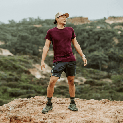 Bamboo Aerotech T-Shirt - Dark Plum