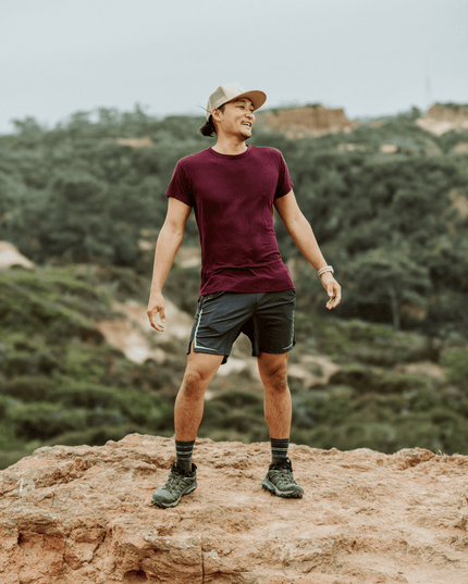 Bamboo Aerotech T-Shirt - Dark Plum