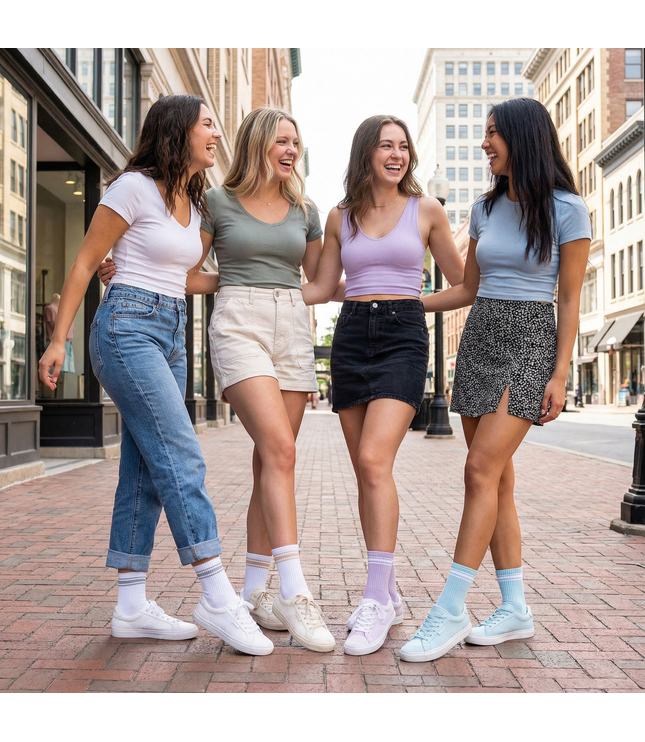 Women's Quarter Crew 4-Pack