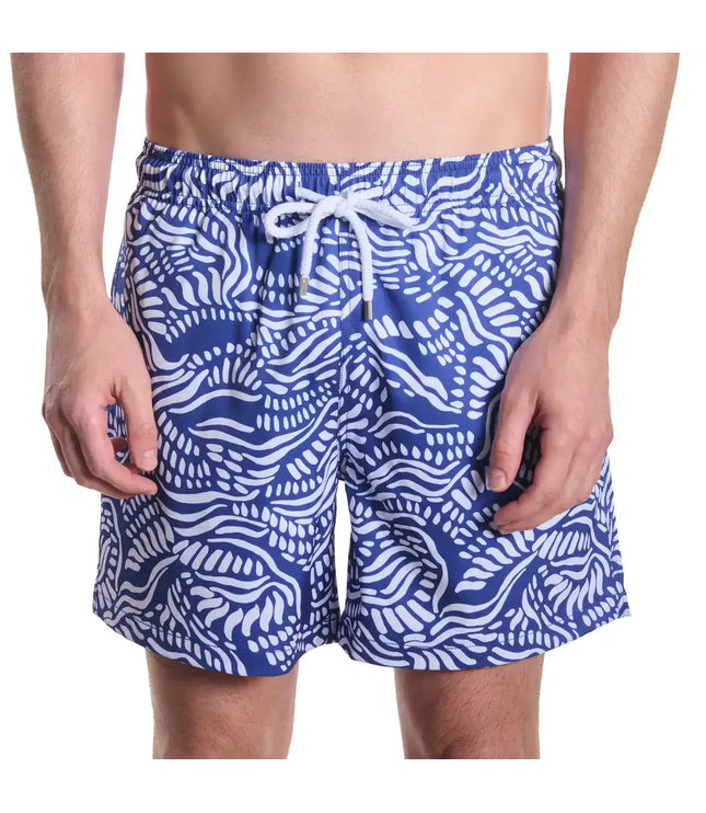 Men’s Premium Compression-Lined Hybrid Shorts – Salt Spray-Harbor and Surf