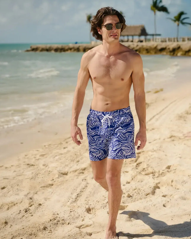 Men’s Premium Compression-Lined Hybrid Shorts – Salt Spray-Harbor and Surf