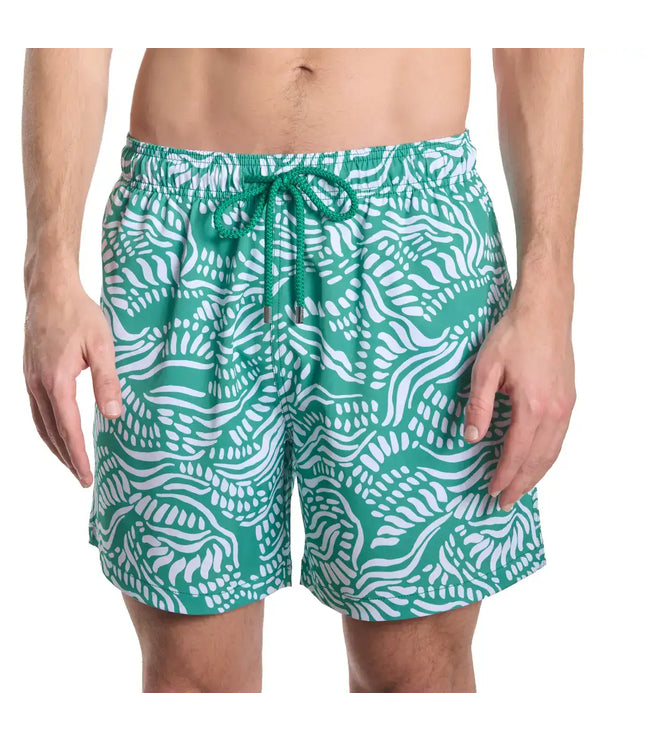 Men’s Premium Compression-Lined Hybrid Shorts – Salt Spray - Palm and Surf
