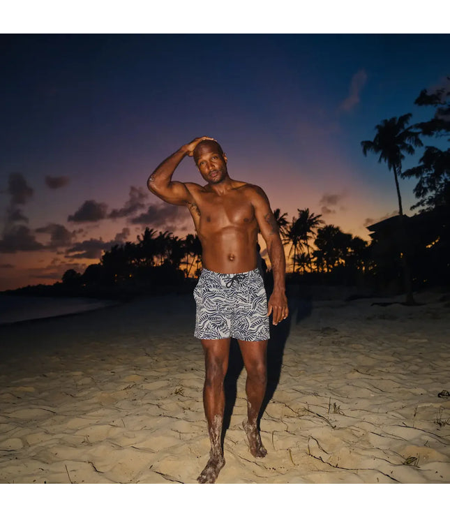 Men’s Premium Compression-Lined Hybrid Shorts – Salt Spray - Surf and Storm