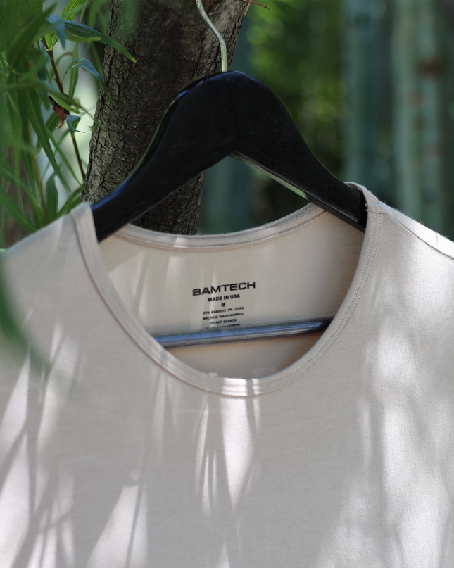 Bamboo Swift Curve-Hem T-Shirt - Heather Grey
