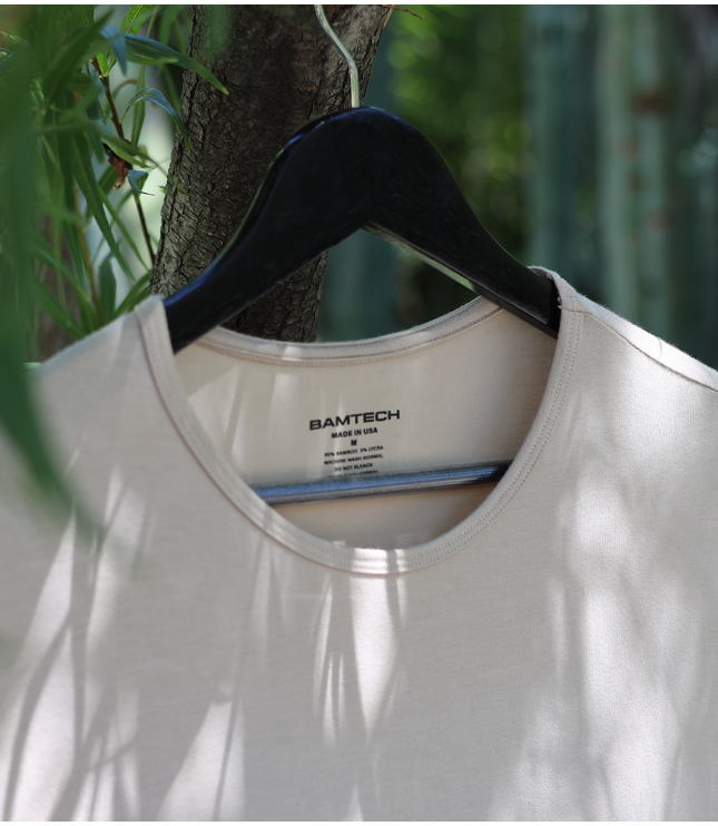 Bamboo Swift Curve-Hem T-Shirt - Heather Grey