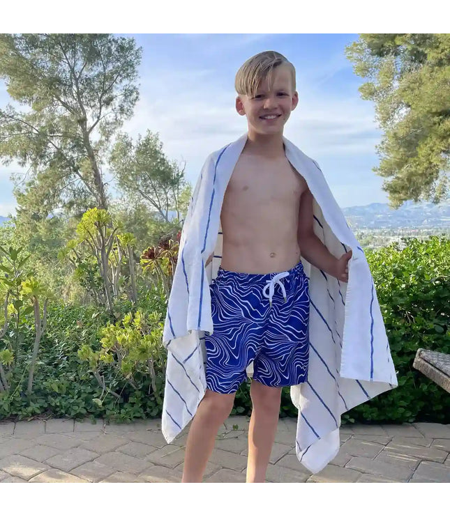 Boys Hybrid Swim & Play Shorts – Sand Waves - Harbor and Surf