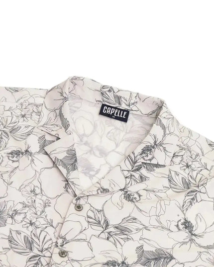 Men’s Short Sleeve Tailored Fit Button-Down Shirt – Secret Garden