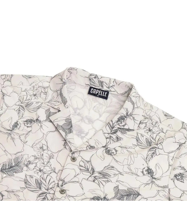 Men’s Short Sleeve Tailored Fit Button-Down Shirt – Secret Garden