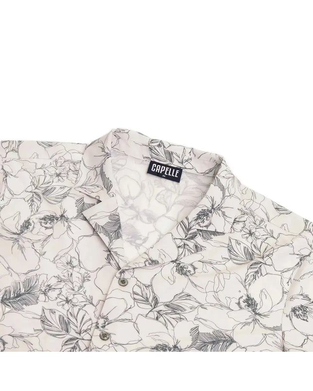 Men’s Short Sleeve Tailored Fit Button-Down Shirt – Secret Garden