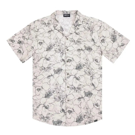 Men’s Short Sleeve Tailored Fit Button-Down Shirt – Secret Garden
