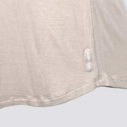 Bamboo Swift Curve-Hem Tee - Black