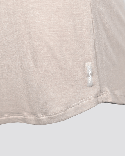Bamboo Swift Curve-Hem Tee - Black