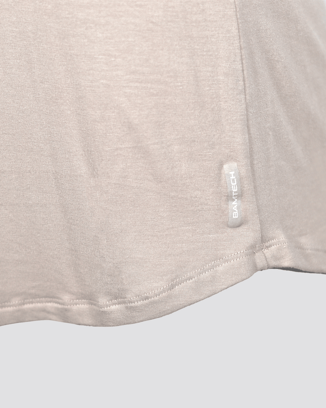 Bamboo Swift Curve-Hem Tee - Black