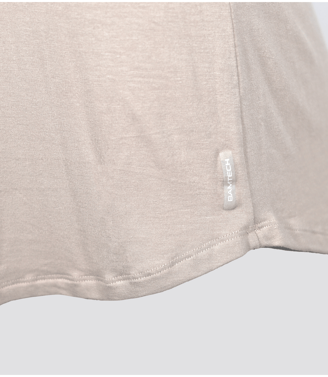 Bamboo Swift Curve-Hem Tee - Black