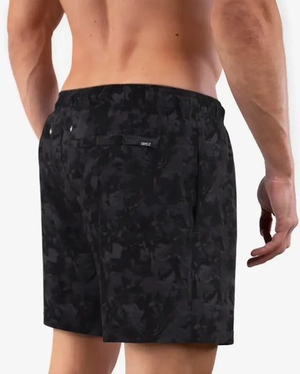 Men’s Premium Compression-Lined Hybrid Shorts – Street Camo