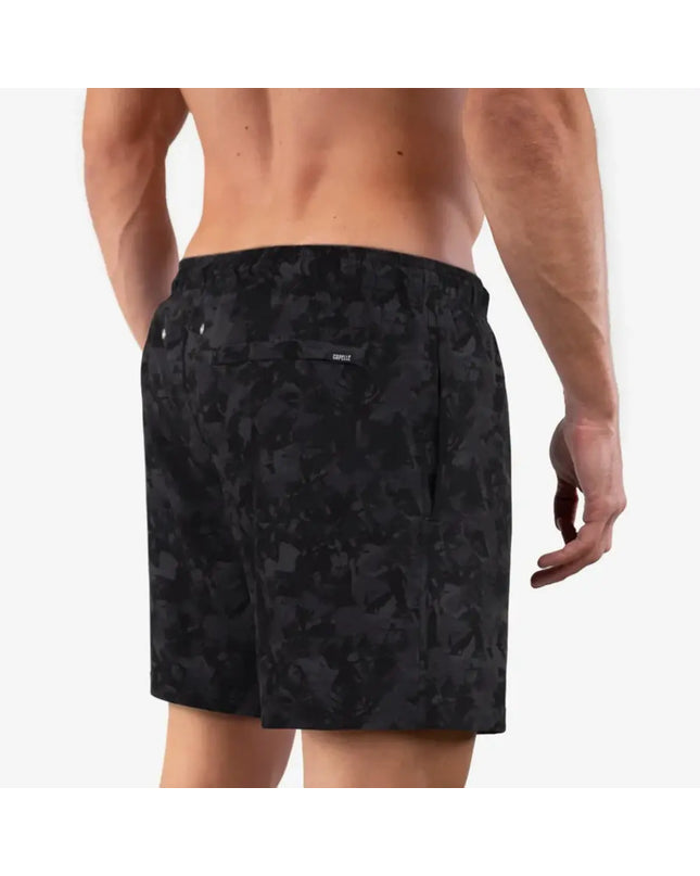 Men’s Premium Compression-Lined Hybrid Shorts – Street Camo