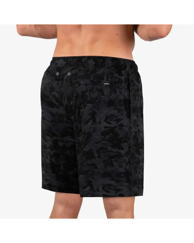 Men’s Premium Compression-Lined Hybrid Shorts – Street Camo
