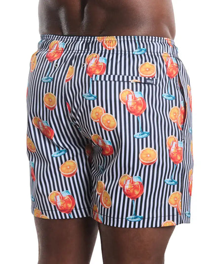 Men’s Premium Compression-Lined Hybrid Shorts – Sunset Spritz-Surf and Storm