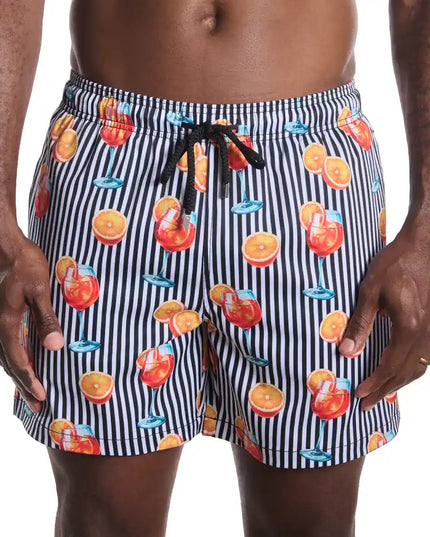 Men’s Premium Compression-Lined Hybrid Shorts – Sunset Spritz-Surf and Storm
