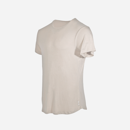 Bamboo Swift Curve-Hem T-Shirt - Sandstone