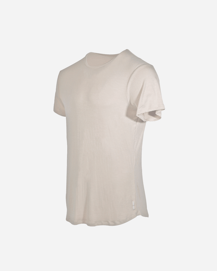 Bamboo Swift Curve-Hem T-Shirt - Sandstone