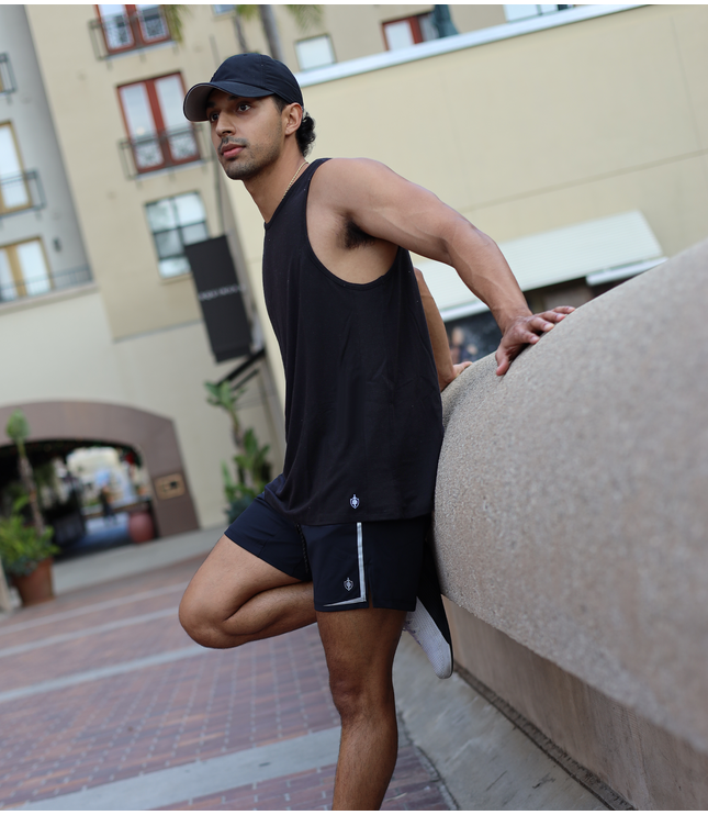 Eucalyptus Performance Tank - Black