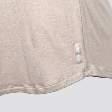 Bamboo Swift Curve-Hem T-Shirt - Heather Grey