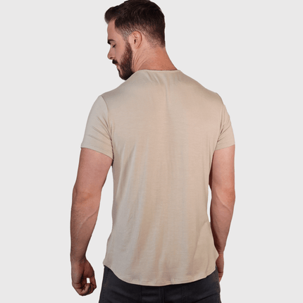 Bamboo Swift Curve-Hem T-Shirt - Heather Grey