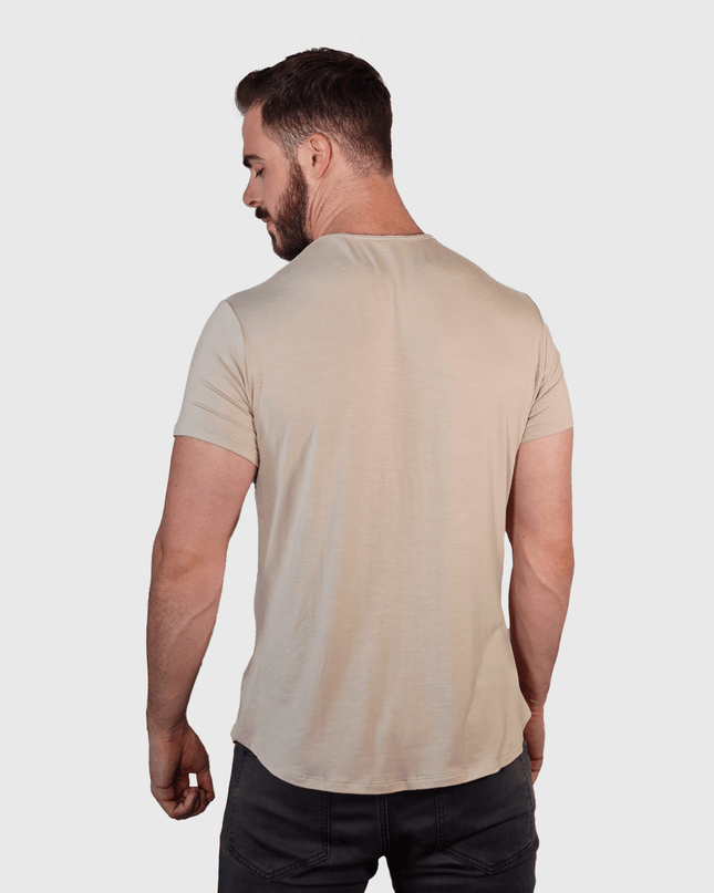 Bamboo Swift Curve-Hem T-Shirt - Heather Grey