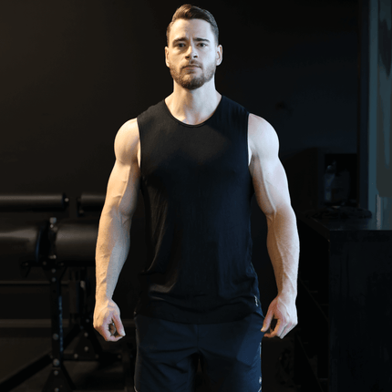 Bamboo Aerotech Tank - Heather Grey