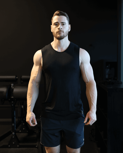 Bamboo Aerotech Tank - Heather Grey