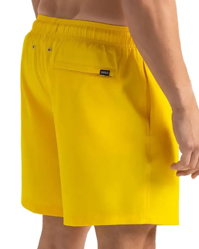 Men’s Premium Compression-Lined Hybrid Shorts – True Yellow