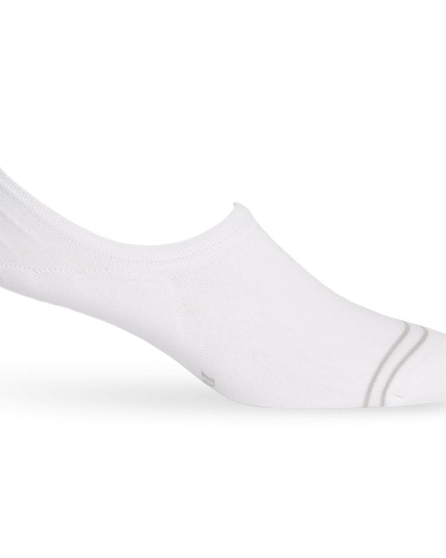 White Cotton No Show Socks