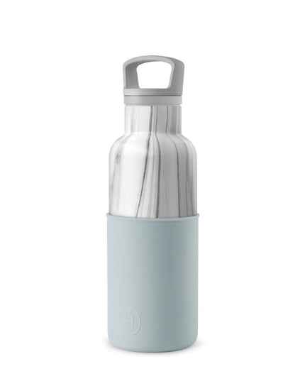 Vacuum Insulated Water Bottle - White Marble 16 oz
