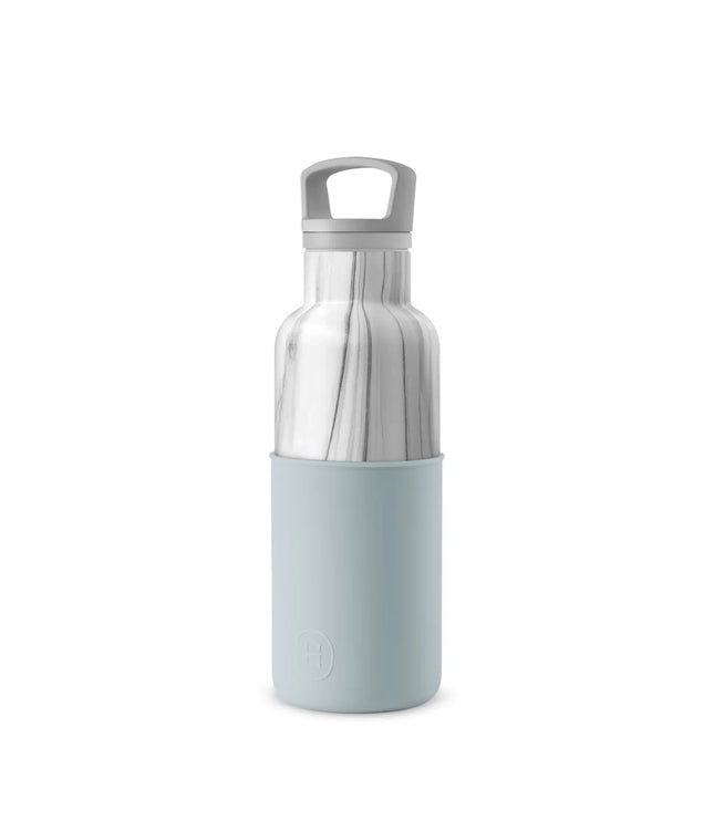 Vacuum Insulated Water Bottle - White Marble 16 oz