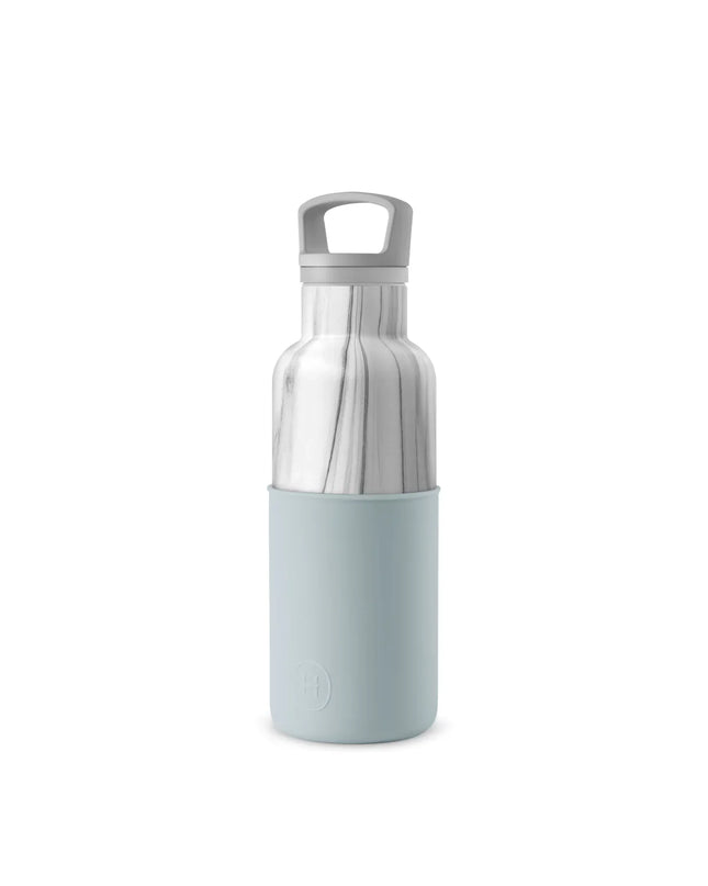 Vacuum Insulated Water Bottle - White Marble 16 oz